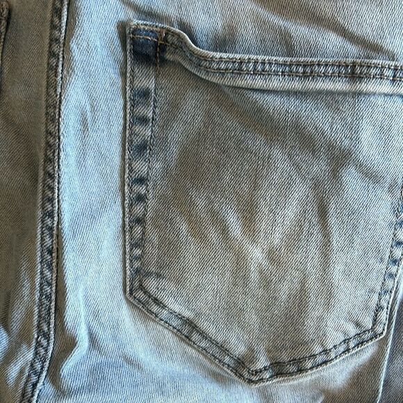 Liverpool Jeans vintage Summer weight Stretch Dark Frayed Side seam Grommets 6 - Picture 5 of 10